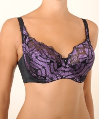 Бюстгальтер Diorella 62756Е чёрно-сиреневый