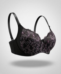 Бюстгальтер Finikin 5131D чёрно-розовый