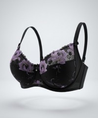 Бюстгальтер Finikin 5130D чёрно-фиолетовый