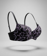 Бюстгальтер Finikin 7018B чёрно-сиреневый