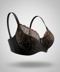 Бюстгальтер Finikin 5088Е чёрно-коричневый