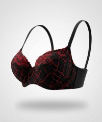 Бюстгальтер Diorella 34022Е чёрно-красный