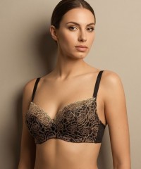 Бюстгальтер Diorella 34926C чёрно-золотой
