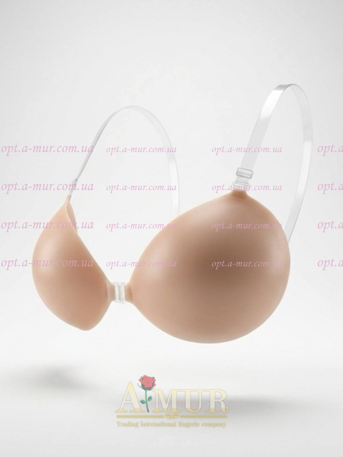 Силиконовый бюстгальтер с бретельками