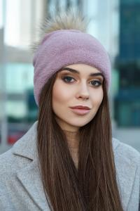 Шапка «Аннабель» (белый) Braxton лавандовый