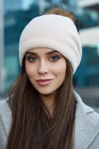 Шапка «Аннабель» (белый) Braxton пудра