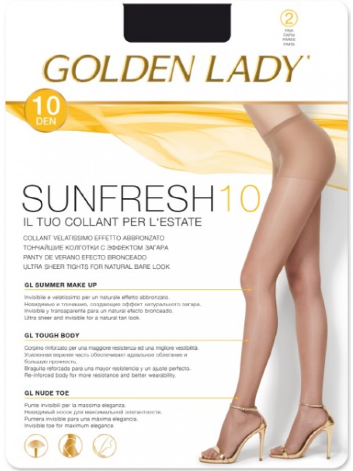 Колготки Golden Lady SUNFRESH 10