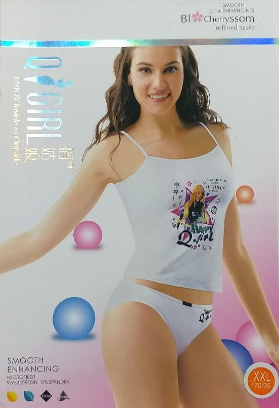 Комплект женский майка и трусики Q-girl QG-1177